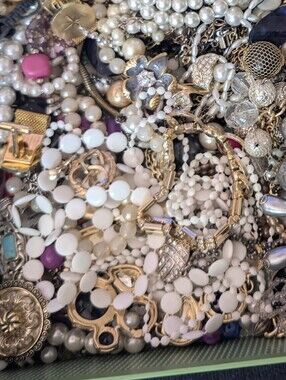 Jewelry Lot Tangled Craft Junk Repair Wear Resell 4+ Lbs